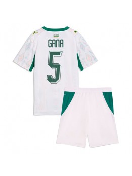 Senegal Idrissa Gueye #5 Heimtrikotsatz für Kinder WM 2026 Kurzarm (+ Kurze Hosen)